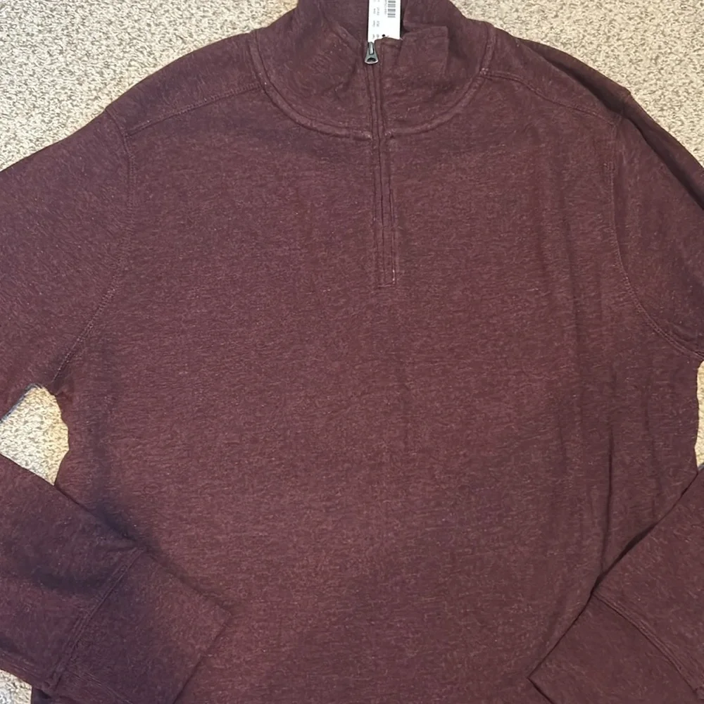 NWT J. Crew Pull-Over Sweater in Heathered Burgundy, M